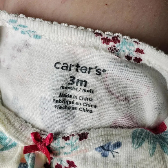 Carter's Baby Girl 3 Month Floral and Cactus Top Bundle - Picture 4 of 11